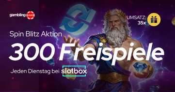 SlotBox Spin Blitz: Über 300 Freispiele jeden Dienstag